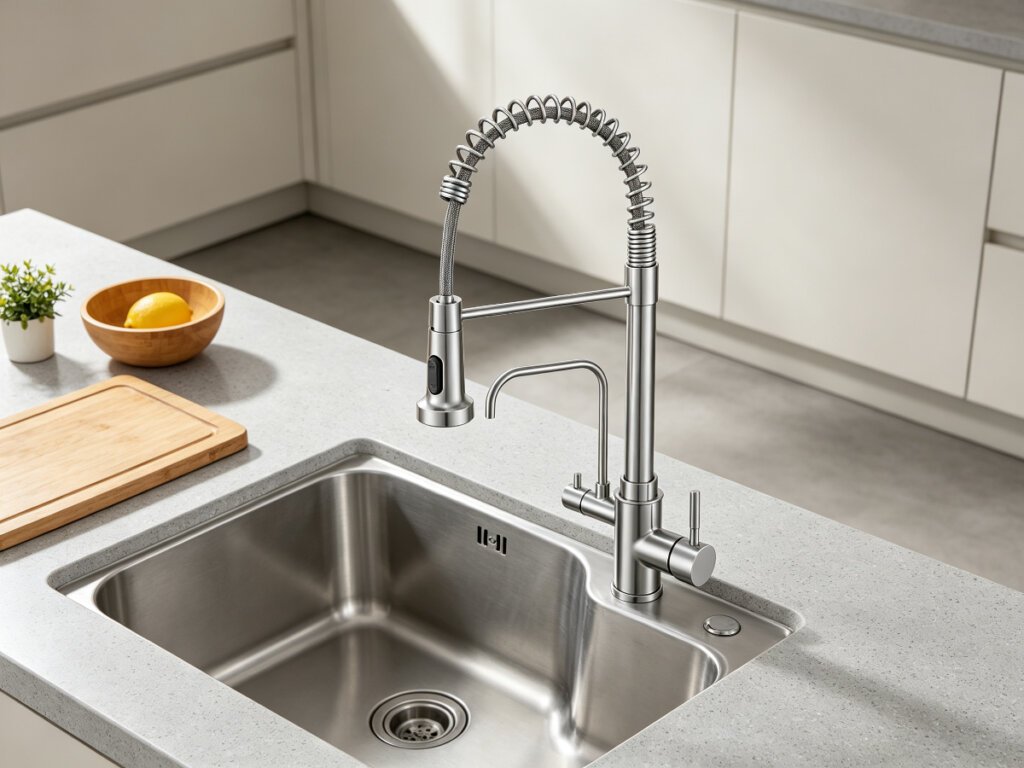 One Hole, Two Waters: The 2-in-1 Filter Kitchen Faucet Made for Small Sinks
